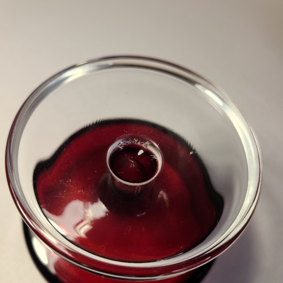 Vintage LUMINARC Verrerie D'Arques France Dessert Ruby Red Glasses. Set of 6. - Picture 2 of 7